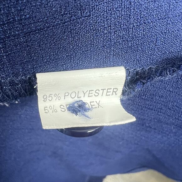 Yidarton Navy Blue Tie Front Summer Tank Midi Dress Size M Smocked Back - Picture 12 of 14